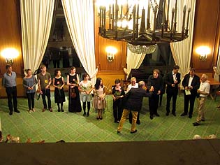 Participants concert at the 'Schlossbergklinik' in Oberstaufen